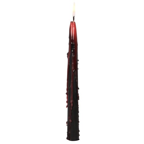 Pk Of 4 Vampire Tears Bleeding Dinner Taper Dripping Candles Halloween Goth - Picture 2 of 2