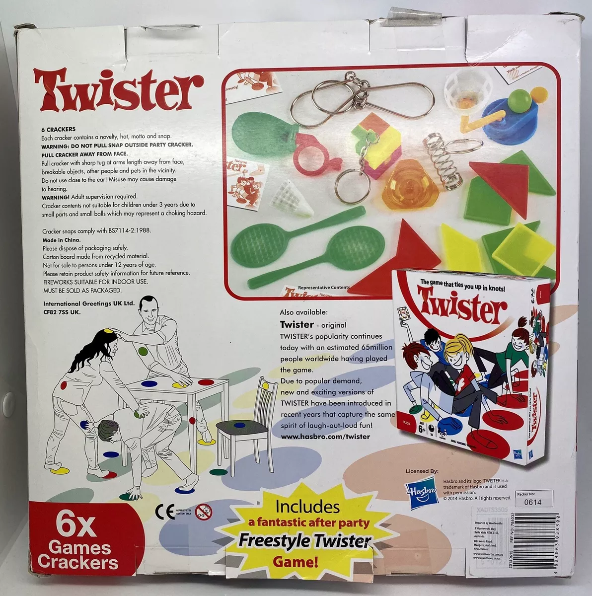 Twister Crackers and Freestyle Twister Game New Open Box In Box Rare Hasbro