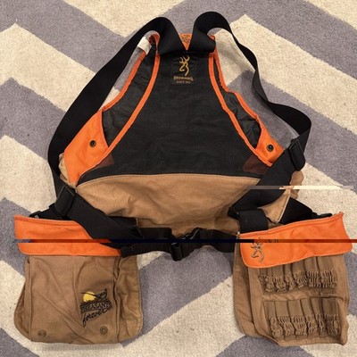 Browning Pheasants Forever Upland Hunting Strap Vest OSFM Game Pouch Expandable