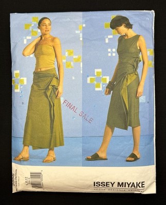 Vogue 2556 Misses Dress & Skirt by Issey Miyake size 8-12 Cut 2002 Pattern