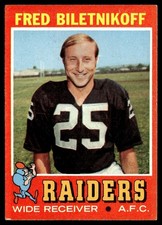 1971 Topps Football Card Fred Biletnikoff Oakland Raiders #178 EX-MT