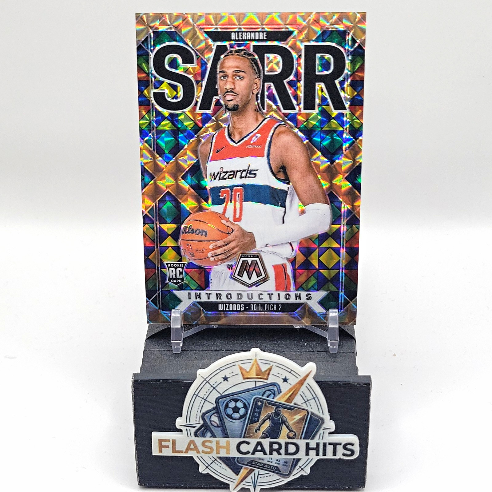 2024-25 Panini Mosaic - Introductions Alexandre Sarr #2 Bronze  Prizm /75 (RC)