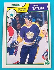 1983-84 O-Pee-Chee #163 Dave Taylor Los Angeles Kings HOCKEY Card N6