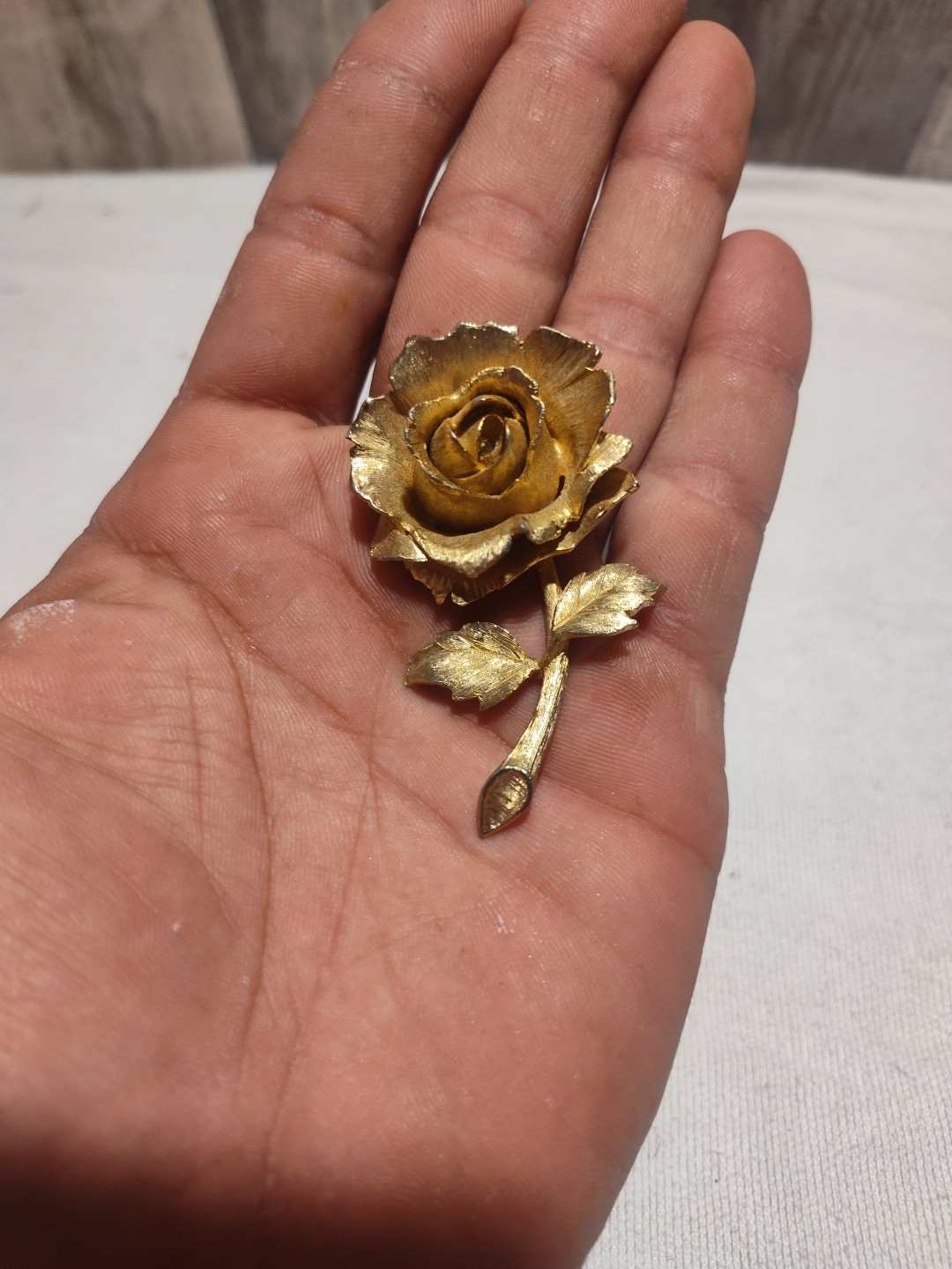 Vintage Rose Brooch