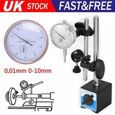 Dial Test Indicator DTI Gauge with Magnetic Base Stand Metric Clock Gauge Tool