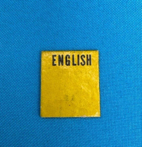 Vintage 1960s Skipper Doll Miniature Yellow English School Book