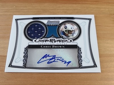 2006 Bowman Sterling Relic Auto Chris Brown #BS-CB Autograph Relic Titans $$$
