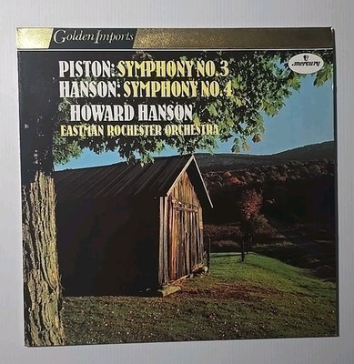 Howard Hanson Piston Symphony NO. 3 Hanson Symphony NO. 4 (NM) LP Vinyl Record 