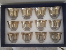 Kahwa Cups Turkish Arabic Glass Tea Shai Small Coffee Set Of 12  Gift