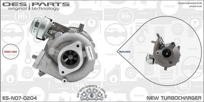 Lader Aufladung Produktlinie OES-PARTS OES PARTS ES-N07-0204 NEW für NISSAN D40