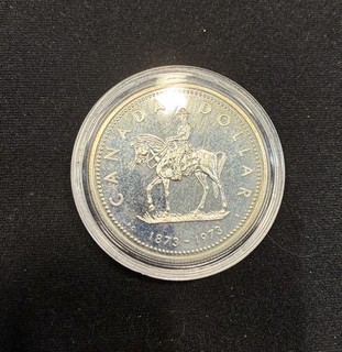🇨🇦 1973 pièce de Monnaie en argent Silver Dollar $1 CAD Gendarmerie Royale