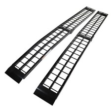 2 Pack 9ft Heavy Duty Aluminum Folding ATV Loading Ramps Motorcycle UTV Truck
