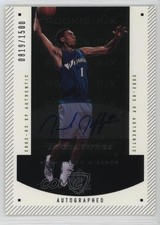2002-03 SP Authentic Auto Rookie F/X 819/1500 Jared Jeffries #152 Auto 2d0