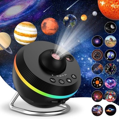 LED Sternenhimmel Projektor Lampe Galaxy Nebula Starry Erde Nachtlicht 13 in 1