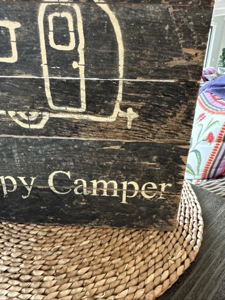 Happy Camper Rustic Wood Home Decor 10x10 - Image 4 of 4
