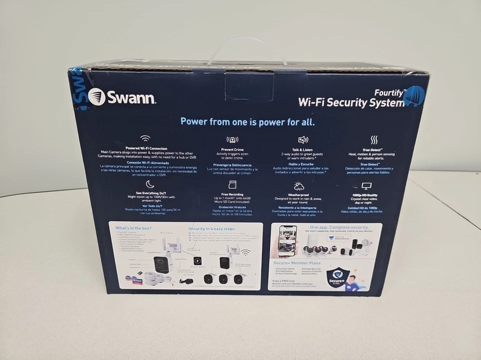Swann Fourtify FHD 1080p WiFi CCTV Security System SWIFI-FOURTIFY - Image 3 of 4