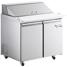 36" ADA Height 2 Door Cutting Top Refrigerated Sandwich Prep Table