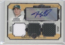 2013 Museum Collection Signature Swatches Triple Relics Jarrod Parker Auto 0e1