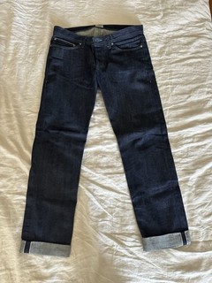 Naked & Famous WeirdGuy Selvedge Denim Jeans Indigo Raw Size 36 Tapered
