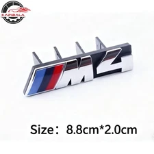 Fit For M 4 Front Grill Silver Chrome Style Emblem Badge Letter M 4 m 4