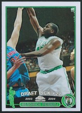 2003-04 Topps Chrome Refractor Kendrick Perkins Rookie Parallel Card #137. rookie card picture