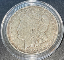 1921-D Morgan Silver $1 Dollar in Holder - Nice Coin - Priced to Go - D1255