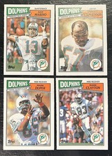 1987 UK Miami Dolphins Set DAN MARINO DWIGHT STEPHENSON MARK CLAYTON MARK DUPER 