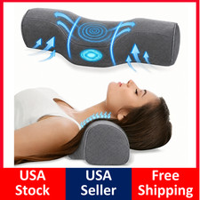 UPGRADED Ergonomic Neck Pillow Massage Adjustable Soft Sleeping Pillow 100