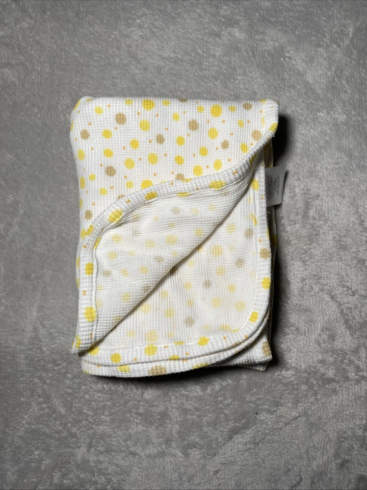 Babies R Us Koala Manta Bebé Amarillo Marrón Lunares Suave Blanco Gofre Térmico Foto 2 de 4