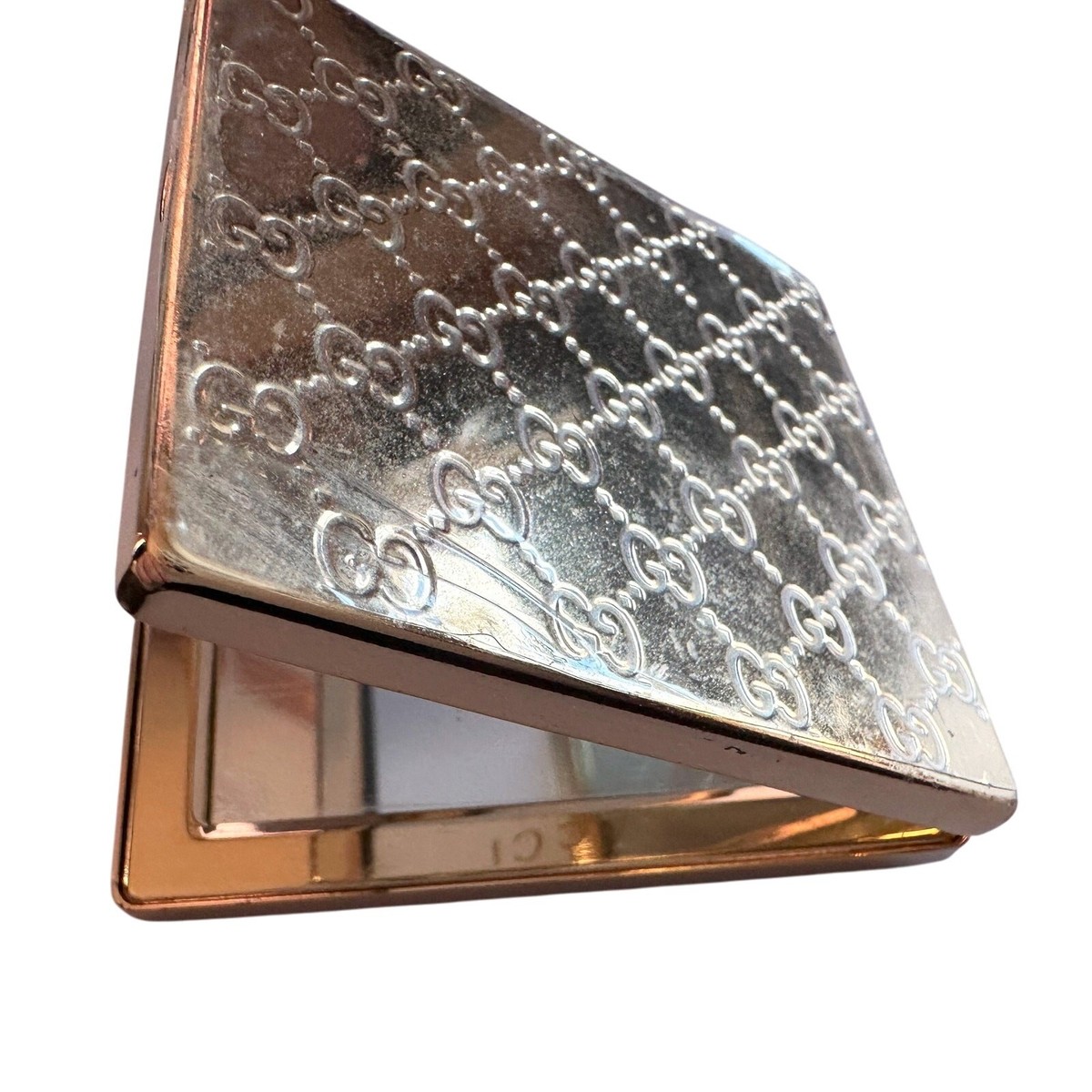 GUCCI Première ポケットミラー GUCCI Premiere Double Mirrored Compact Mirror - Gold | eBay