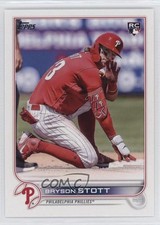 2022 Topps Update Image Variation SP (On Base in Red Jersey) Bryson Stott 0b5f
