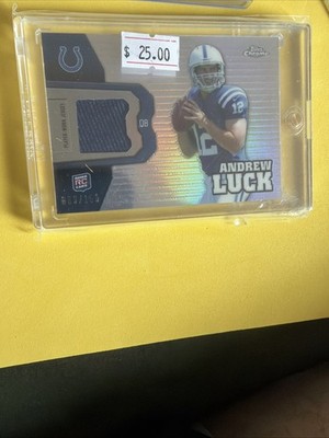 ANDREW LUCK 2012 TOPPS CHROME ROOKIE REFRACTOR JERSEY RC #D 69/150