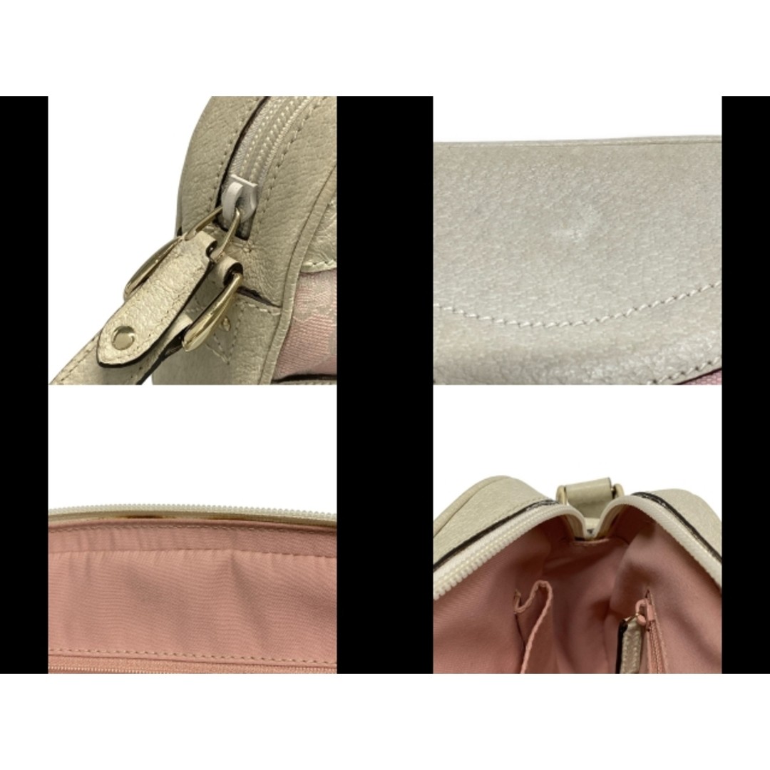 Gucci GG Shoulder Bag Light Pink Ivory Leather Used 16cm x 26cm x 6cm thumbnail 2