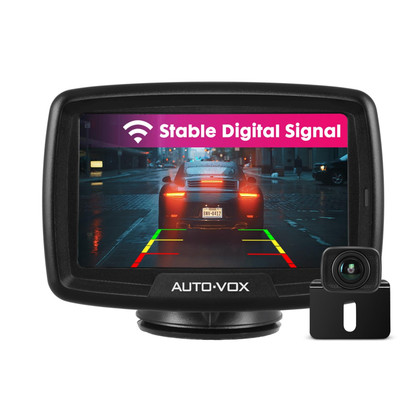 AUTO-VOX Digital Kabellos Rückfahrkamera 4,3