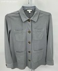J. Jill Grey Lightweight Tunic Jacket with 4 Long Pockets - Size XS Petite — photo 1