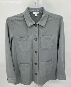 J. Jill Grey Lightweight Tunic Jacket with 4 Long Pockets - Size XS Petite