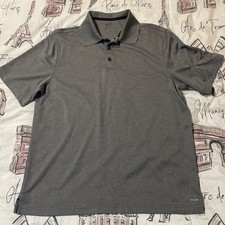 Champion, Gray Moisture Control Polo Shirt Size Large