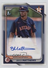 2024 Bowman Paper Prospect Retail Brice Matthews #PPRA-BM Auto ez6