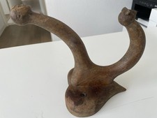 Ancien Porte-Manteau mural en bois orné décoration maison  Début XX