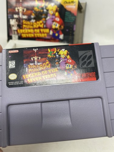 Super Mario RPG: Legend of the Seven Stars (Nintendo SNES, 1996) con caja sin manual - Imagen 12 de 22