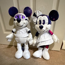 Disney Mickey  Minnie Plush Set The Main Attraction Space Mountain