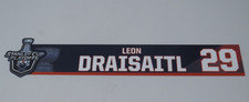 2021 Leon Draisaitl Edmonton Oilers Stanley Cup Playoffs Locker Room Nameplate