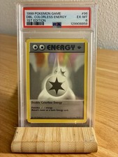 Double Colorless Energy PSA-6 1st Edition shadowless Base Set Pokémon English