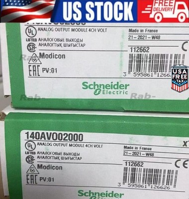 New In Box SCHNEIDER 140AVO02000 Analog Output Module