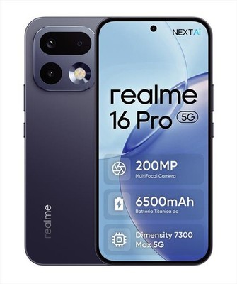 Handy Smartphone REALME 16 Pro Plus + 5G 12+512GB Dual Sim 6,8'' Pebble Grey