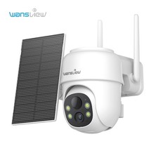 Wireless 2K Solar Powered Wifi Outdoor Home Security Camera Color Night Vision