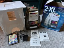Vintage 1978 Mego Corp 2-XL Robot W/Tape Box And Paperwork. Working