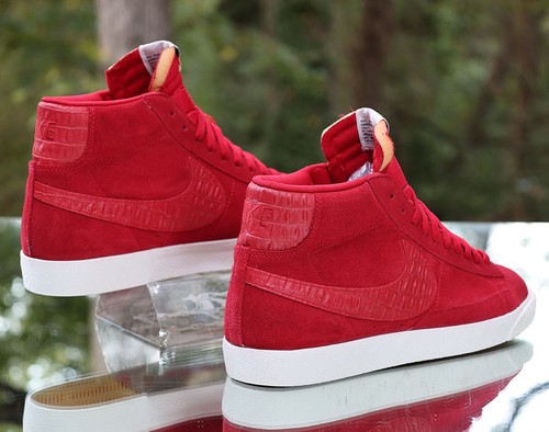 Nike Blazer Mid Premium Gym Red Gum 2015 Men's Size 12 Custom 638261-601 - Picture 12 of 14