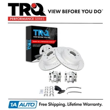TRQ Performance Brake Pad & Rotor Kit Ceramic Fits INFINITI