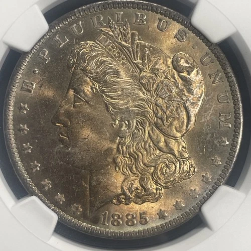 1885 O Morgan Silver Dollar NGC MS65